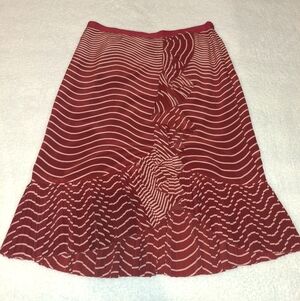 Tory Burch Striped Midi Skirt-size 12